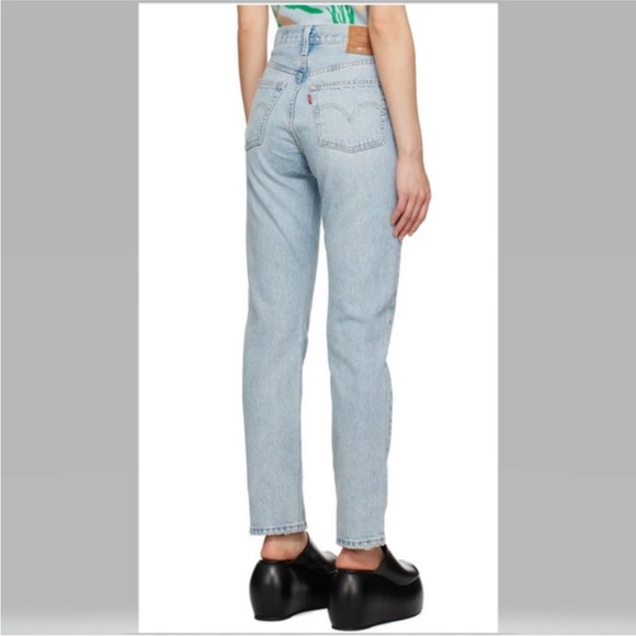 LEVIS 501 Patchwork Flower High Rise Straight Leg Jeans NWT - Picture 3 of 16